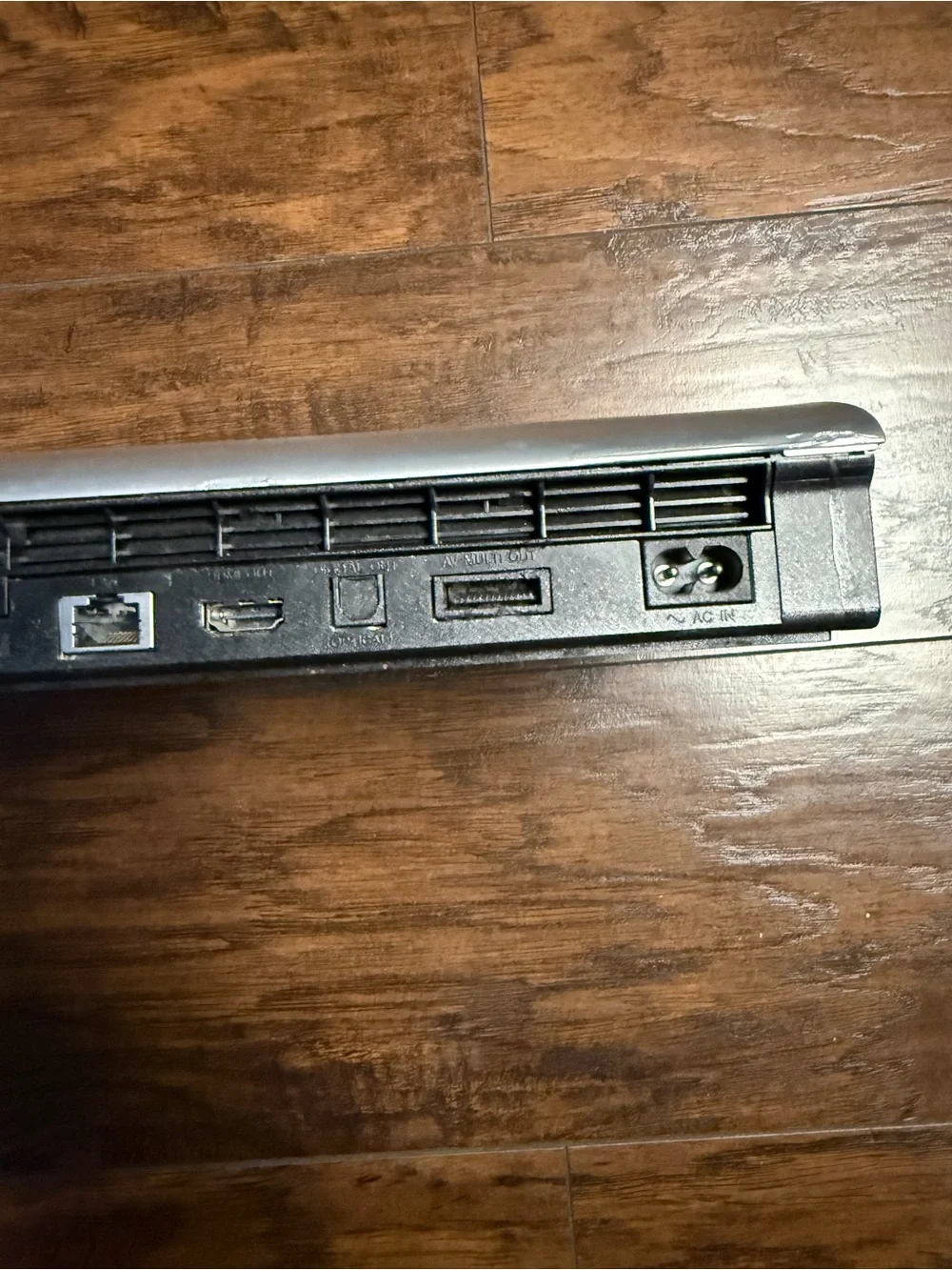 PlayStation 3 Silver PS3 Slim Top Cover Panel For Parts Read Description